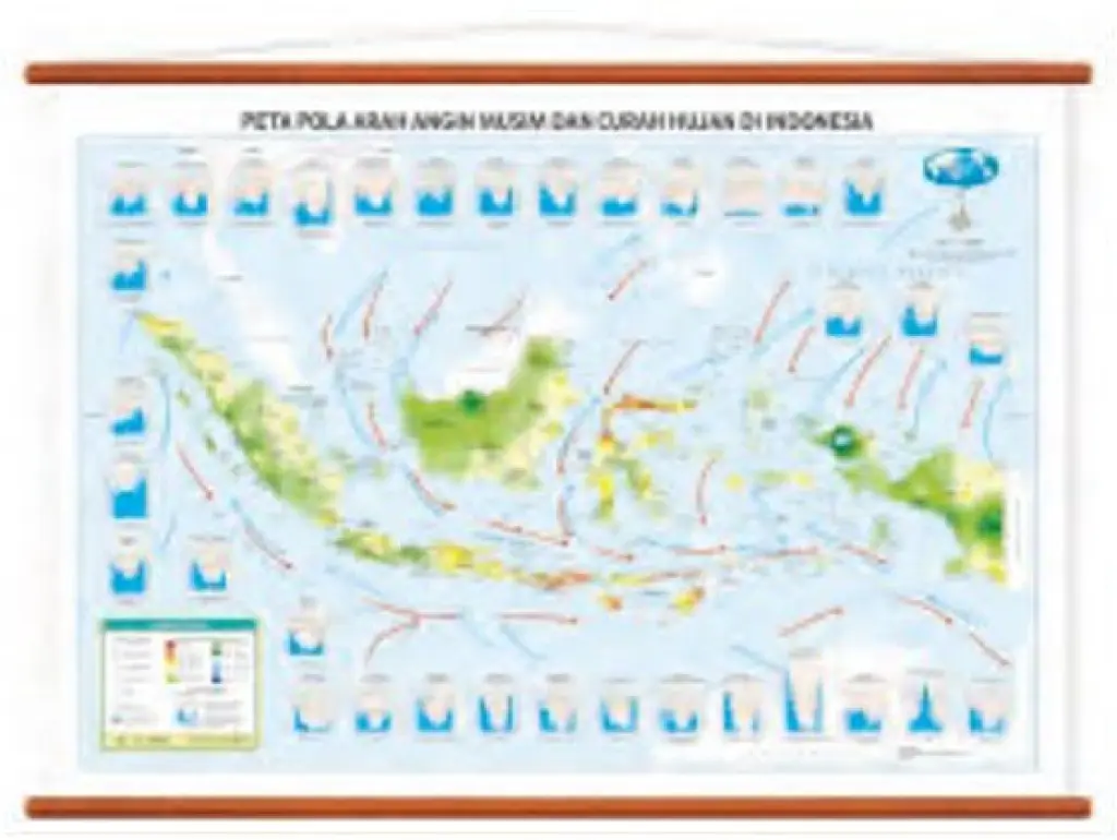 Peta Pola Arah Angin Musim Dan Curah Hujan Di Indonesia