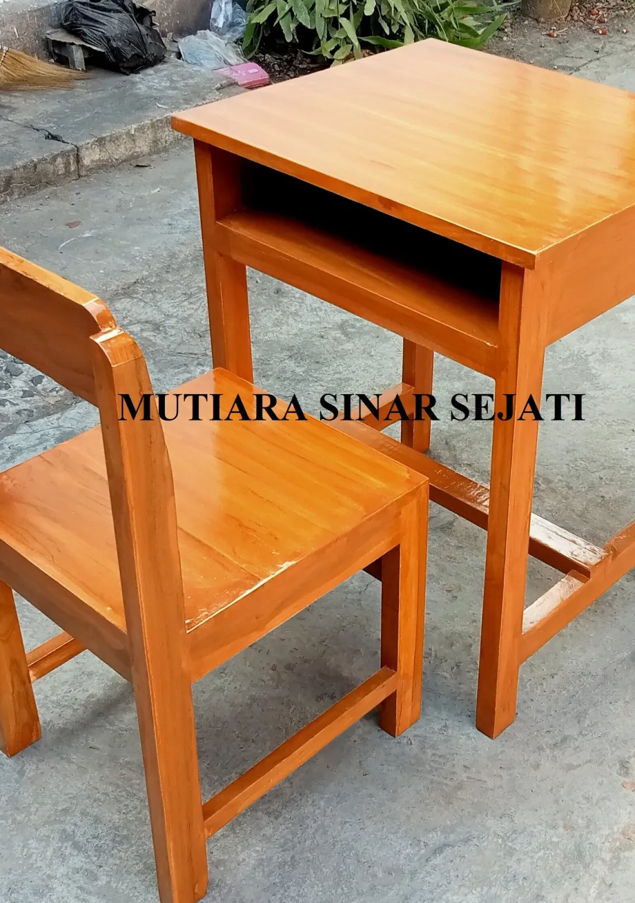 Meja Kerja MEJA KURSI  SEKOLAH / SISWA SINGGLE (1 MEJA 1 KURSI) KAYU JATI 1 ~item/2021/10/21/1