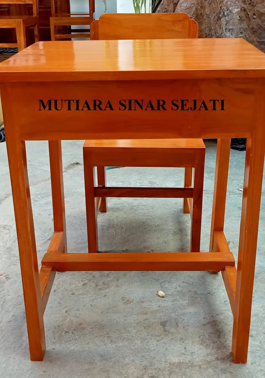 Meja Kerja MEJA KURSI  SEKOLAH / SISWA SINGGLE (1 MEJA 1 KURSI) KAYU JATI 2 ~item/2021/10/21/2