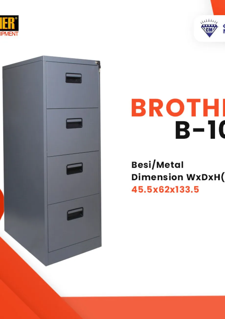 Lemari File - Filling Cabinet Filling Cabinet 4 Laci Brother B-104 1 ~item/2021/10/5/b104