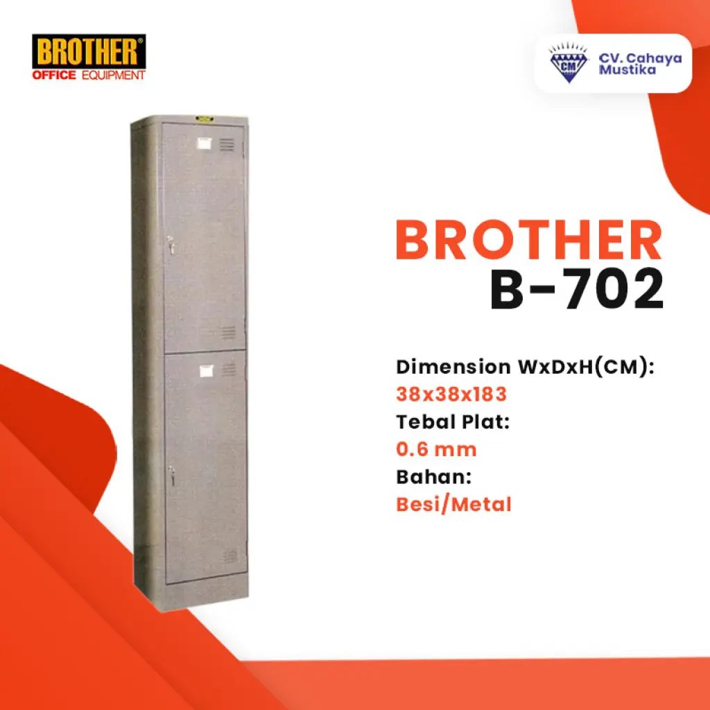 Loker Besi 2 Pintu Brother B702