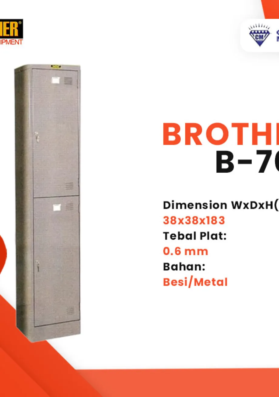 Lemari File - Filling Cabinet Loker Besi 2 Pintu Brother B-702 1 ~item/2021/10/5/b702