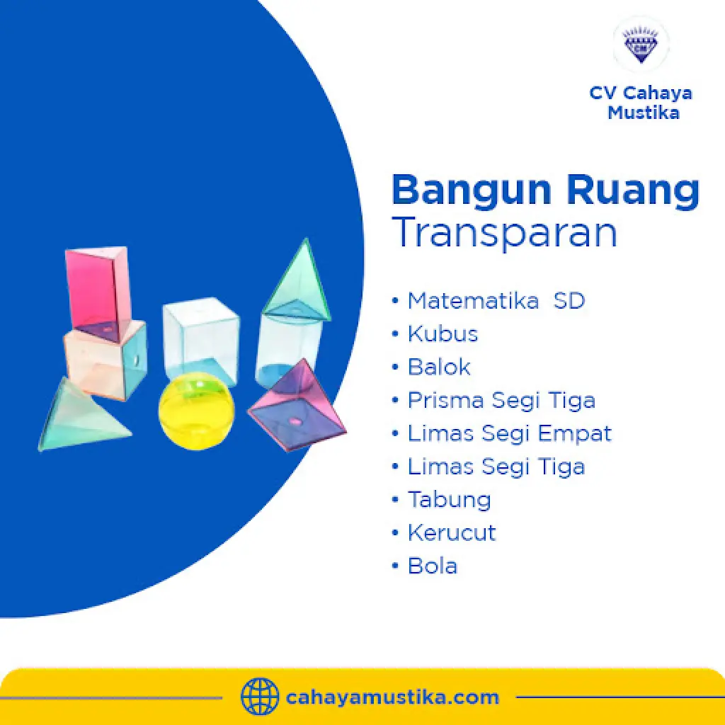 Bangun Ruang Transparan Matematika SD