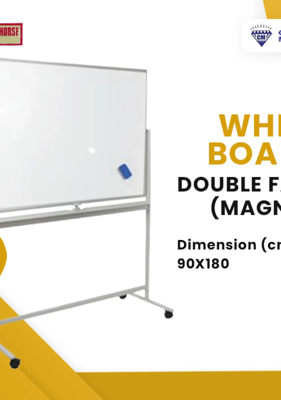 Papan Tulis Spidol Papan Tulis Whiteboard Gantung Magnet Uk. 90 x 180 cm Millenium 1 ~item/2021/10/5/ghstd90x180