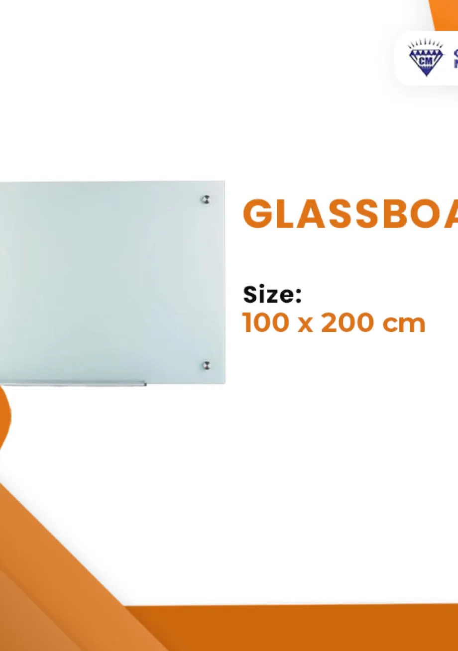 Papan Tulis Spidol Glassboard Papan Tulis Kaca Uk. 100 x 200 cm 1 ~item/2021/10/5/glass100x200