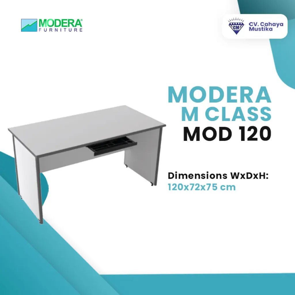 Meja Kantor Modera M Class MOD 120 Uk 120 x 72 x 75 cm