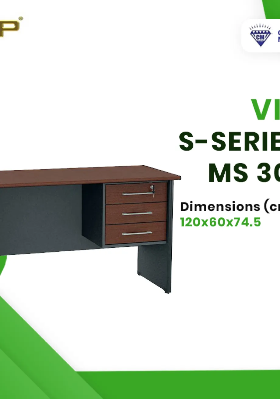 Meja Kerja Meja Kerja Kantor VIP S-SERIES MS 301 Uk. 120 x 60 x 74 cm 1 ~item/2021/10/5/ms301