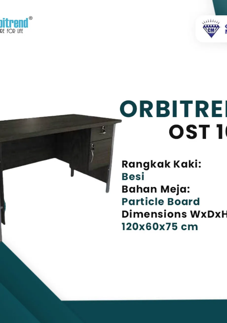 Meja Kerja "Meja Kantor ORBITREND ORBIT OST 1061 (120 x 60 x 75 cm) " 1 ~item/2021/10/5/ost1061