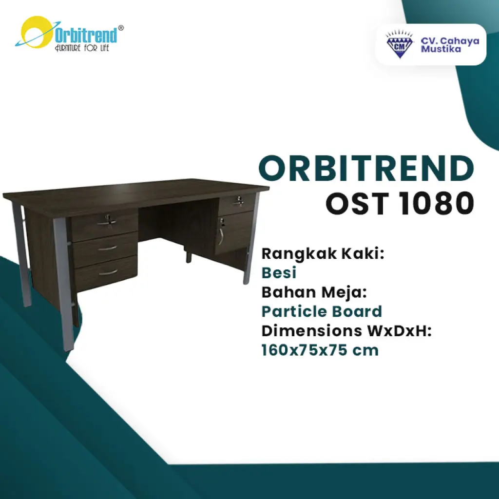 Meja Kantor ORBITREND ORBIT OST 1080 160 x 75 x 75 cm