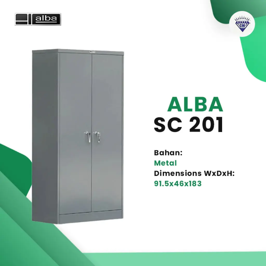 Almari Arsip Besi  ALBA SC201 Pintu Ayun