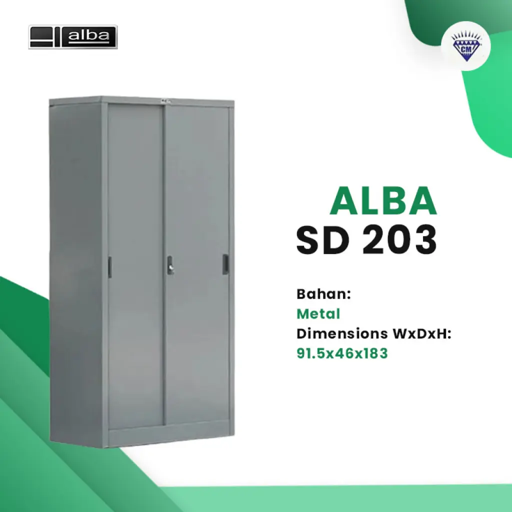 Almari Arsip Besi  ALBA SD  203 Pintu Sliding