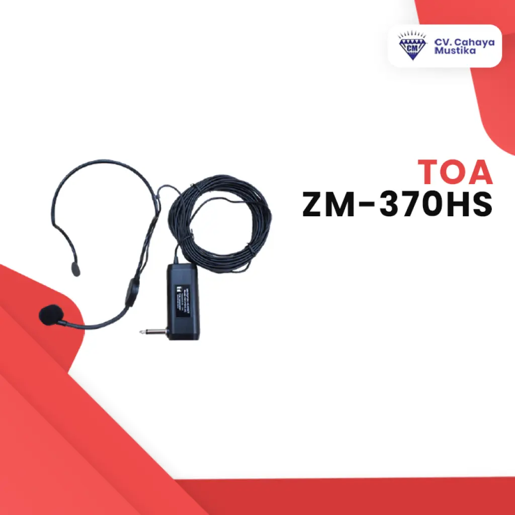 HEADSET MICROPHONE TOA ZM370HS MIKROPON KABEL HEADSET