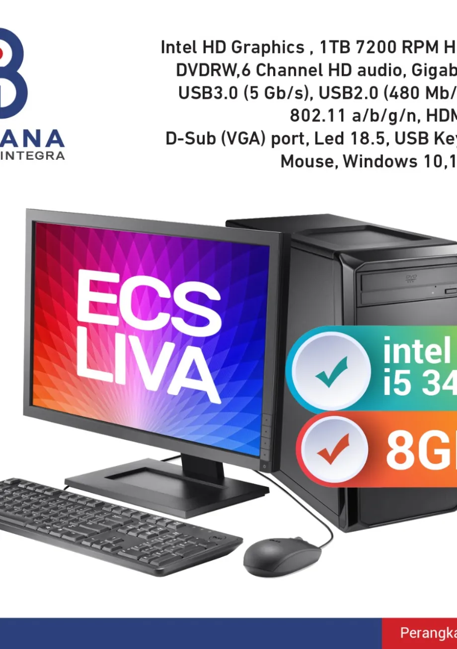 Mini PC ECS Liva Desktop PC Intel Core i5-4460 8GB 1TB Win 10  1 ~item/2021/12/16/cpu_8gb