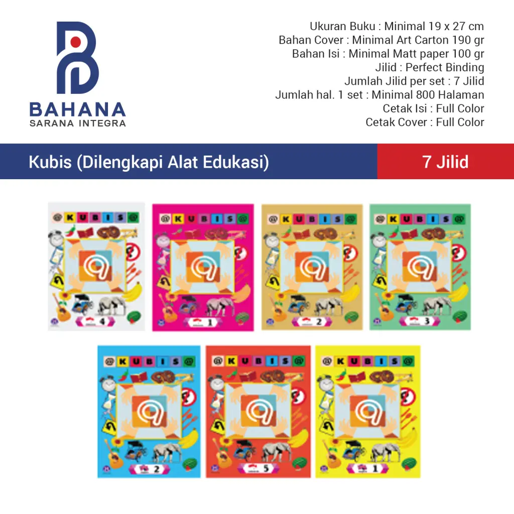 Kubis Buku Yang Dilengkapi Alat Edukasi 