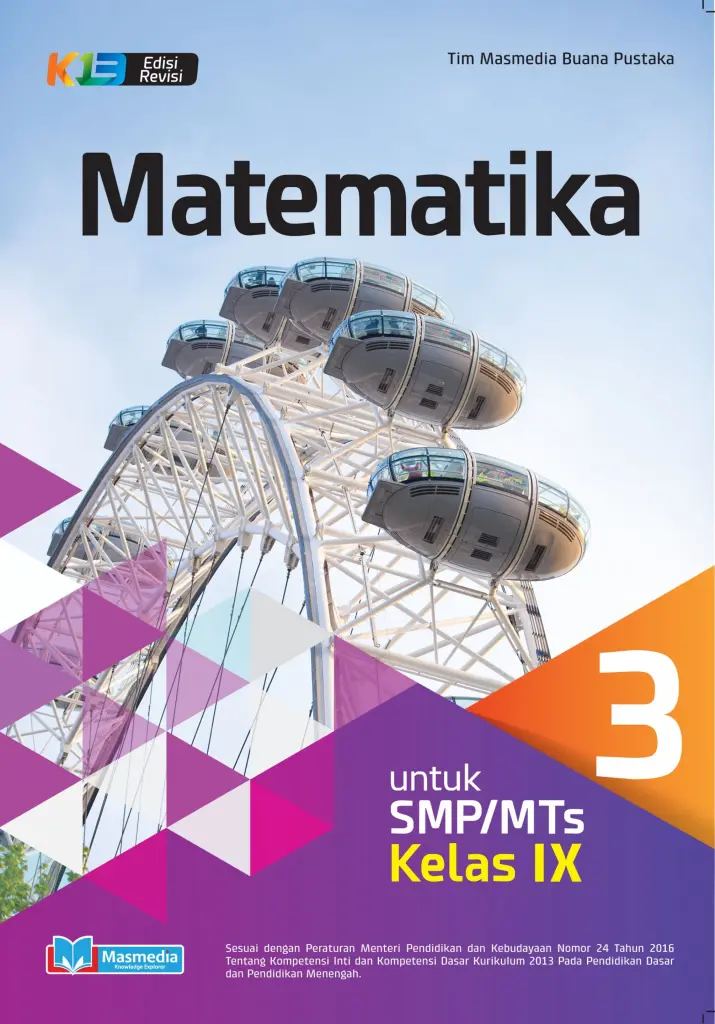 Matematika SMPMTs Kelas IX Kurikulum 2013 Edisi Revisi