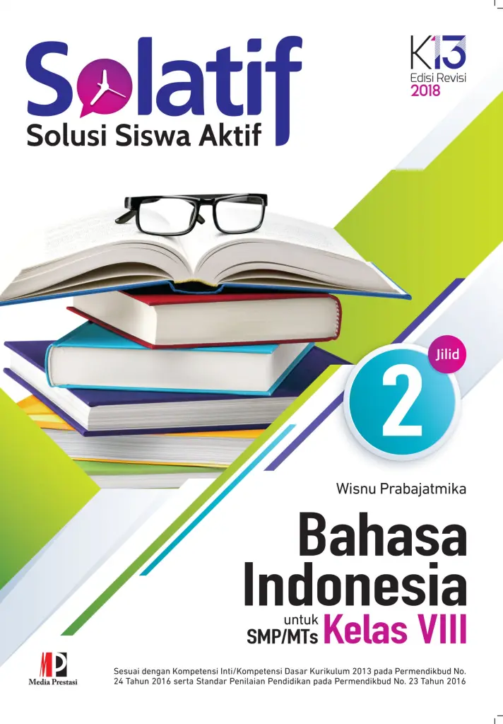 SOLATIF Bahasa Indonesia SMPMTs Kelas VIII  Kurikulum 2013 Edisi Revisi 2016 Logo 2018