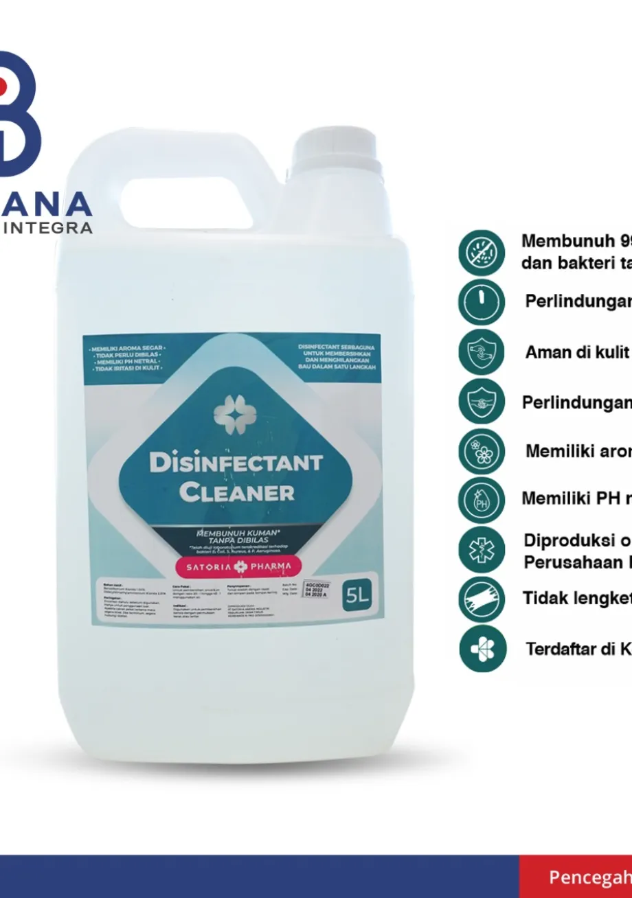 Disposable Consumable Lainnya Disinfectant Cleaner (SATORIA) 5 liter  1 ~item/2021/8/30/8_disinfectant_cleaner_satoria_5_liter