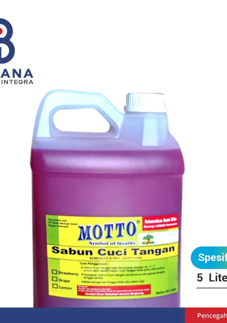 Disposable Consumable Lainnya Sabun Cuci Tangan MOTTO 5 Liter 1 ~item/2021/8/30/sabun_motto