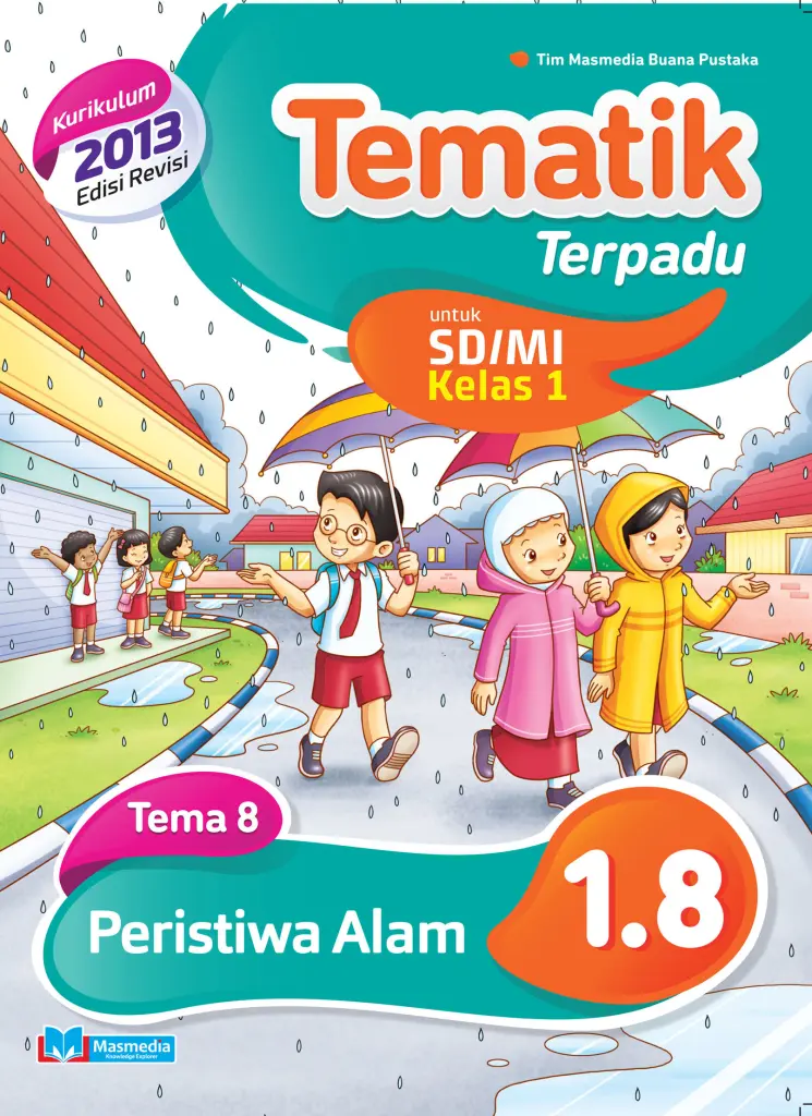 Tematik Terpadu Peristiwa Alam SDMI kelas 1 tema 8 kurikulum 2013 Edisi Revisi