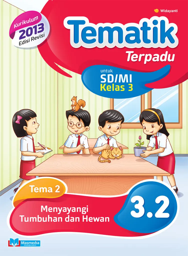 Tematik Terpadu Menyayangi Tumbuhan dan Hewan SDMI Kelas 3 Tema 2  Kurikulum 2013 Edisi Revisi