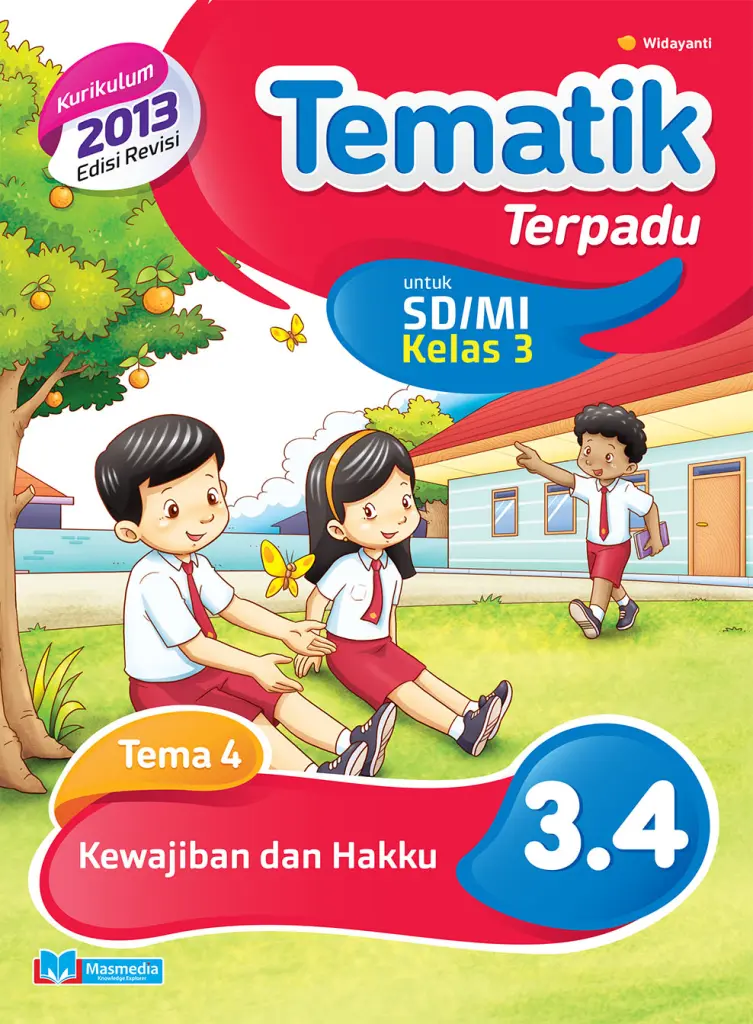 Tematik Terpadu Kewajiban dan Hakku SDMI Kelas 3 Tema 4 Kurikulum 2013 Edisi Revisi