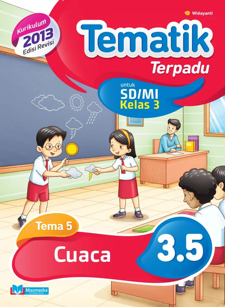 Tematik Terpadu Cuaca SDMI Kelas 3 Tema 5  Kurikulum 2013 edisi revisi