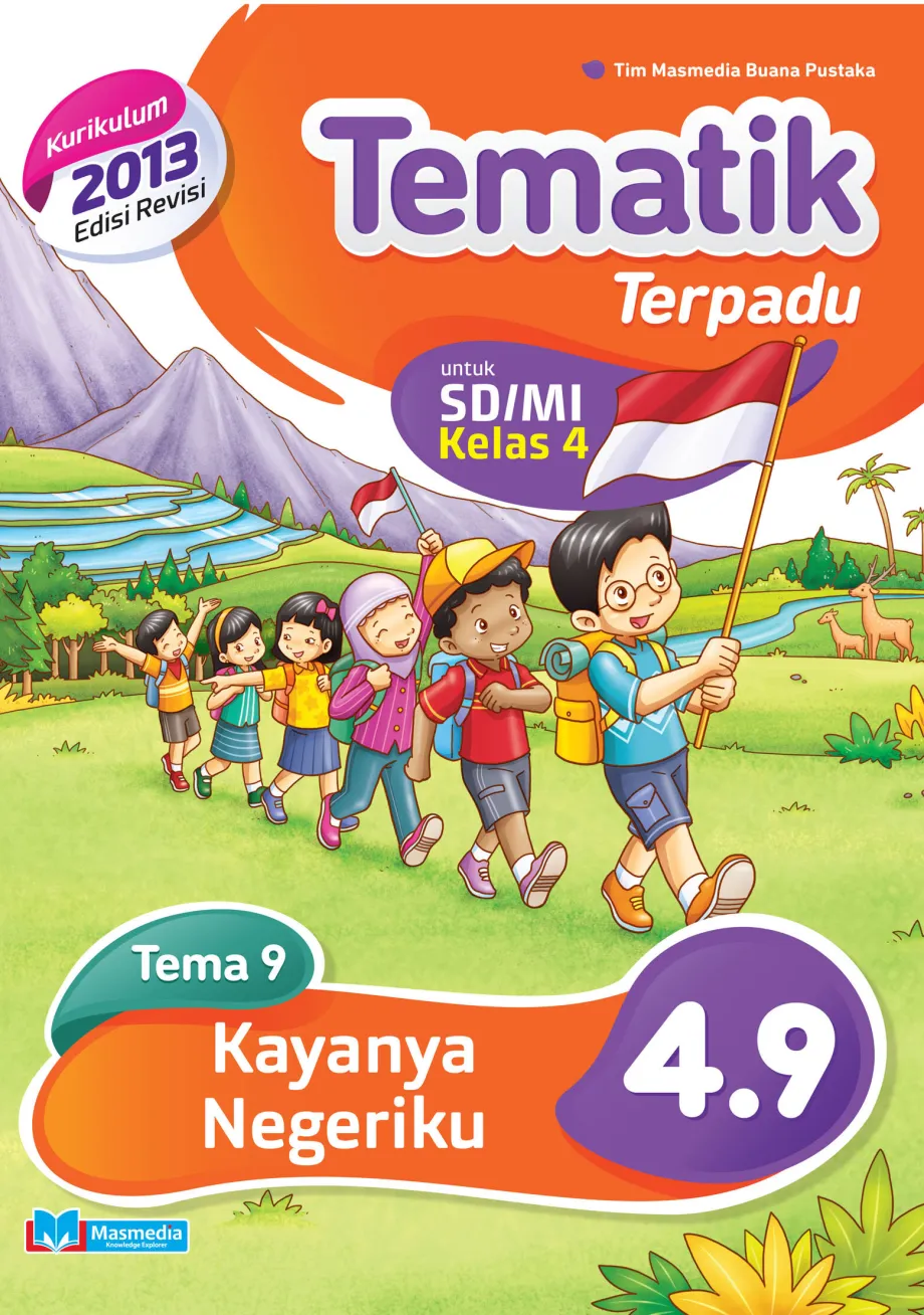 Alat Peraga Sekolah Lainnya Tematik Terpadu Kayanya Negeriku SD/MI kelas 4 tema 9 kurikulum 2013 revisi 2016 logo 2017 1 ~item/2021/9/1/4_9_baru