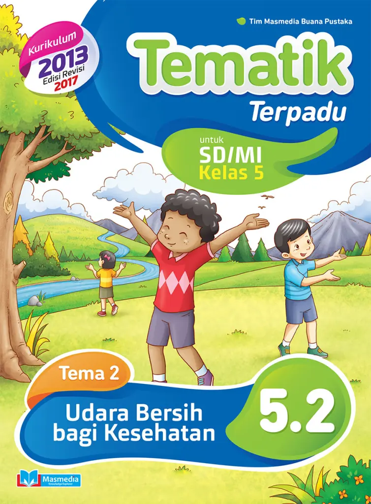 Tematik Terpadu Udara Bersih bagi Kesehatan SDMI kelas 5 tema 2 kurikulum 2013 revisi 2017