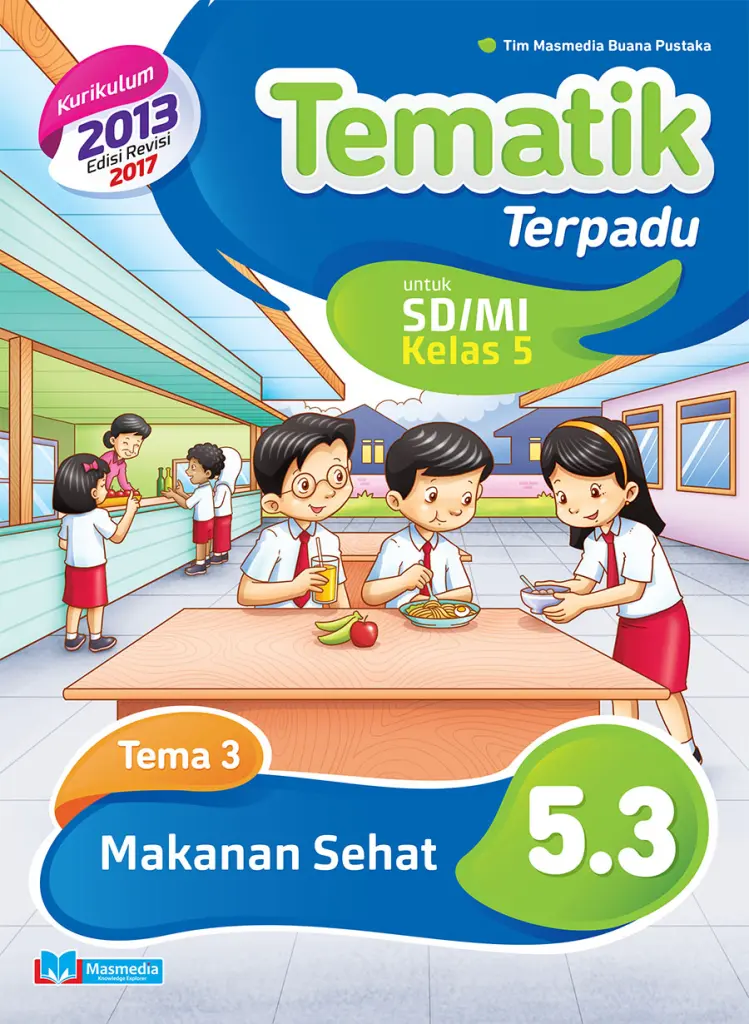 Tematik Terpadu Makanan Sehat SDMI kelas 5 tema 3 kurikulum 2013 revisi 2017