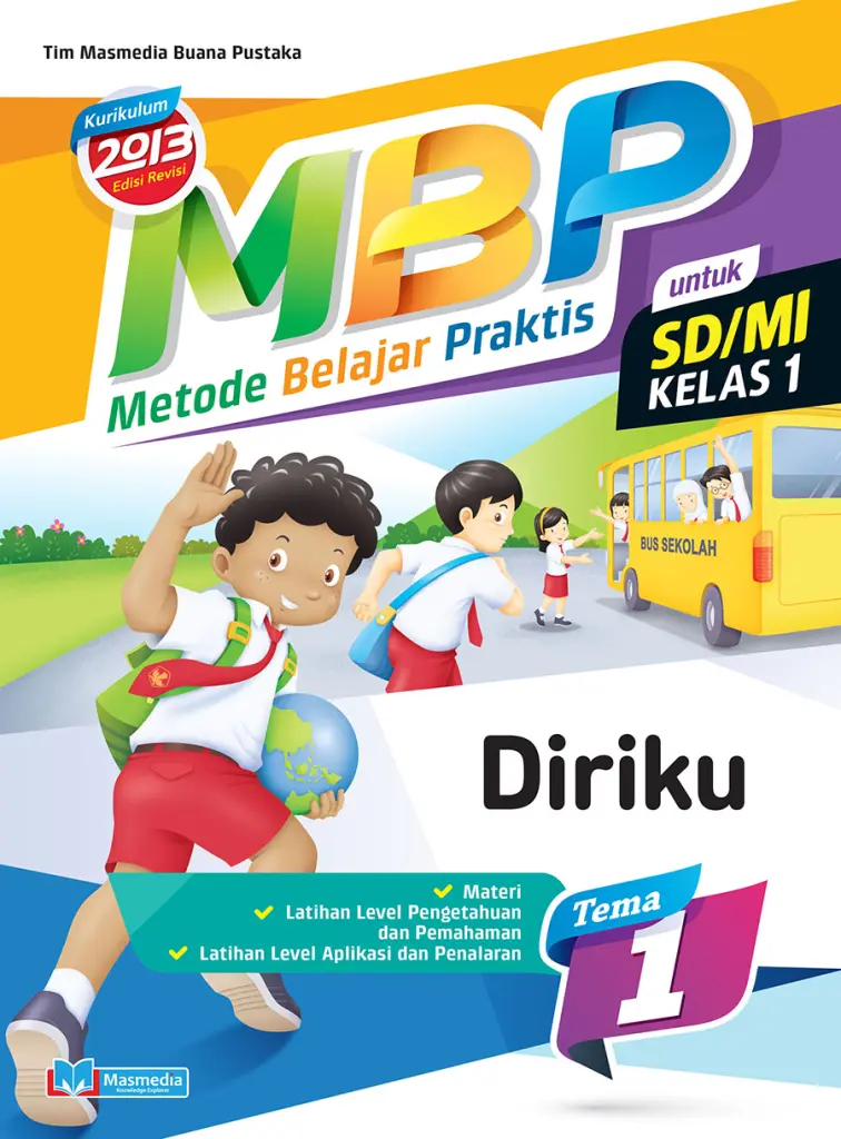 Metode Belajar Praktis SDMI Kelas 1 tema 1 Diriku  kurikulum 2013 Edisi Revisi