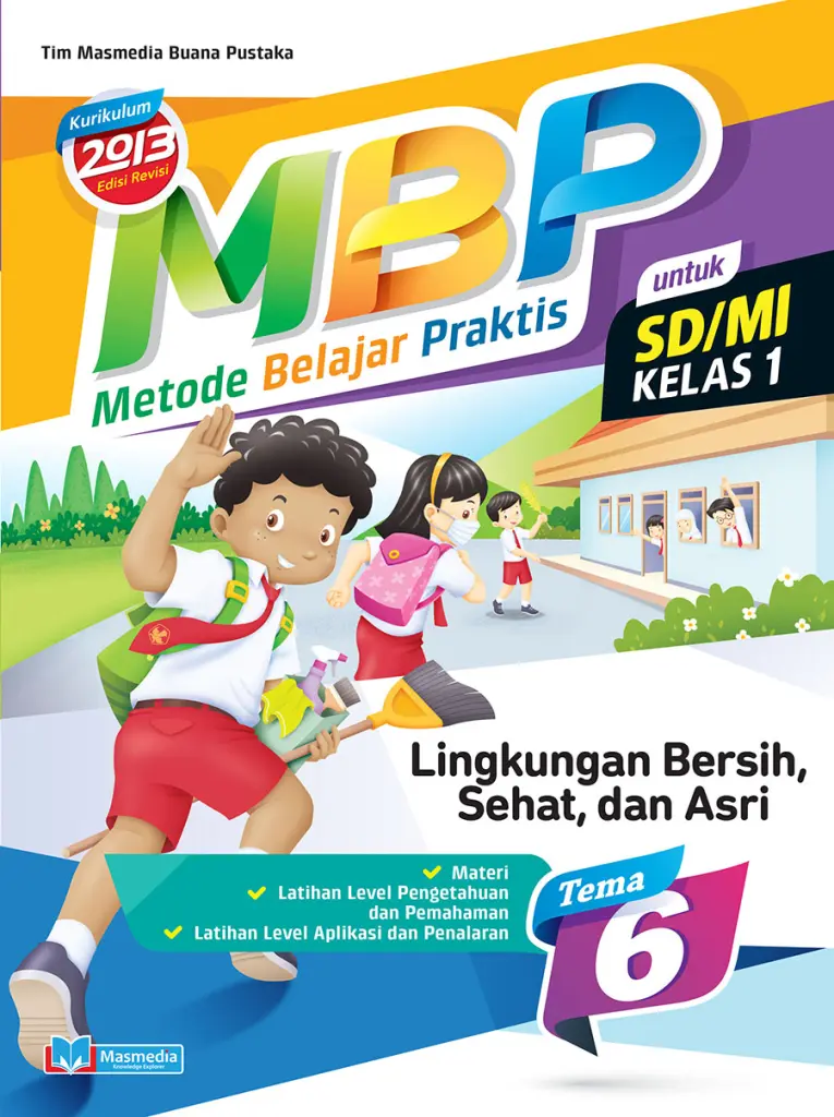 Metode Belajar Praktis SDMI Lingkungan Bersih Sehat dan Asri kelas 1 tema 6  kurikulum 2013 Edisi Revisi