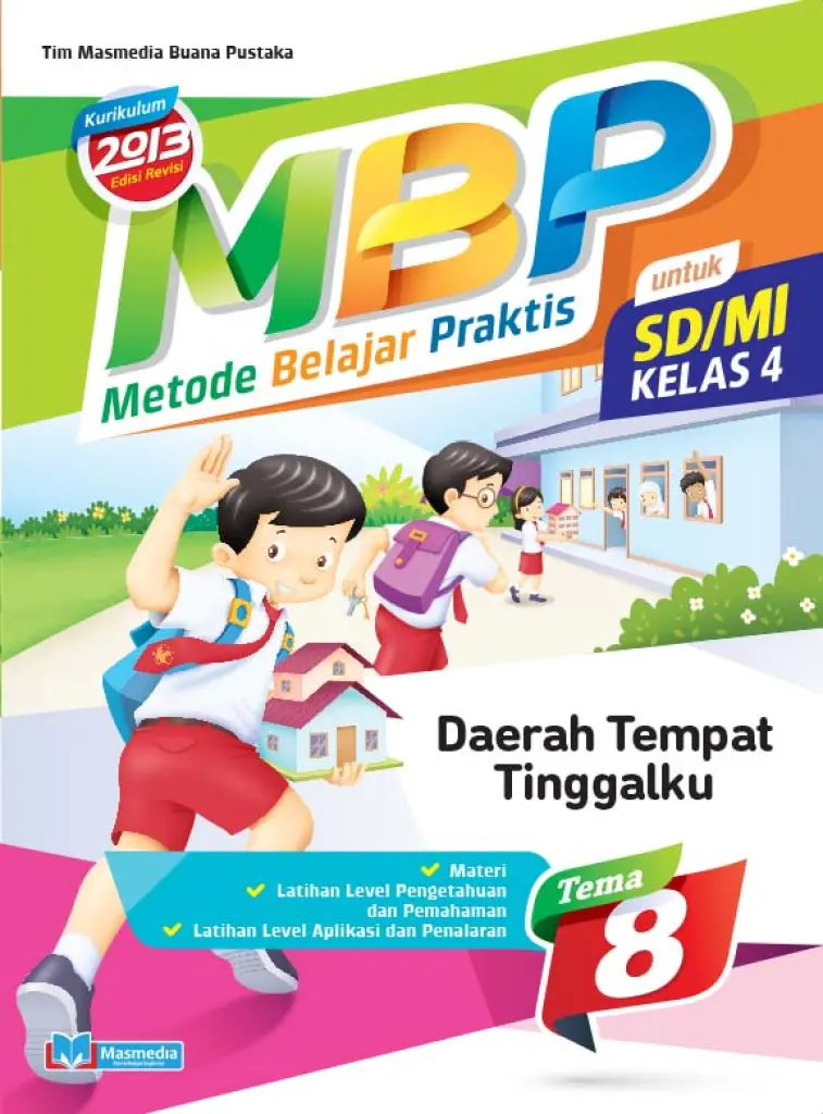 Metode Belajar Praktis SDMI Daerah Tempat Tinggalku kelas 4 tema 8  kurikulum 2016 Edisi Revisi