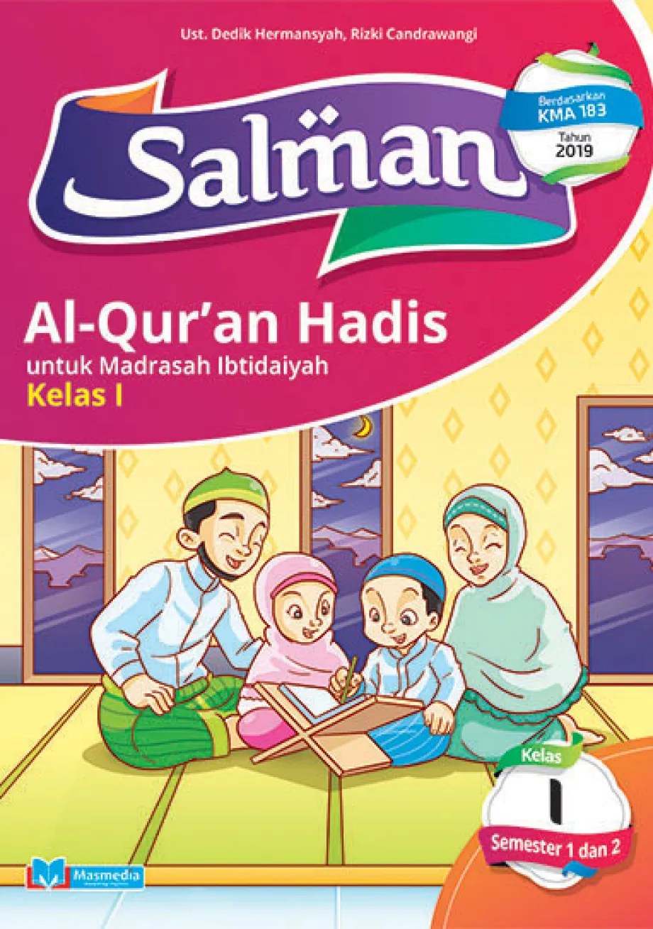 Alat Peraga Sekolah Lainnya Salman Al Quran Hadis Madrasah Ibtidaiyah kelas I (Revisi) 1 ~item/2021/9/1/cover_salman_qurdis_kelas_1_2020