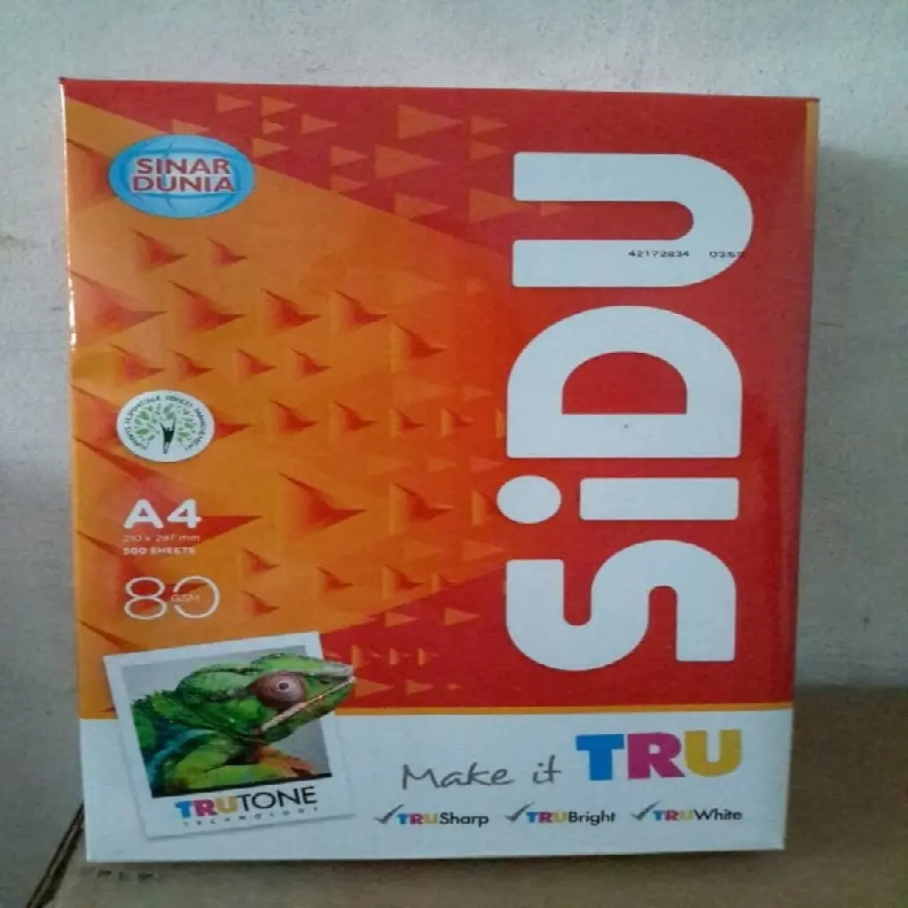 KERTAS HVS SIDU A4 80 GRAM  BOX