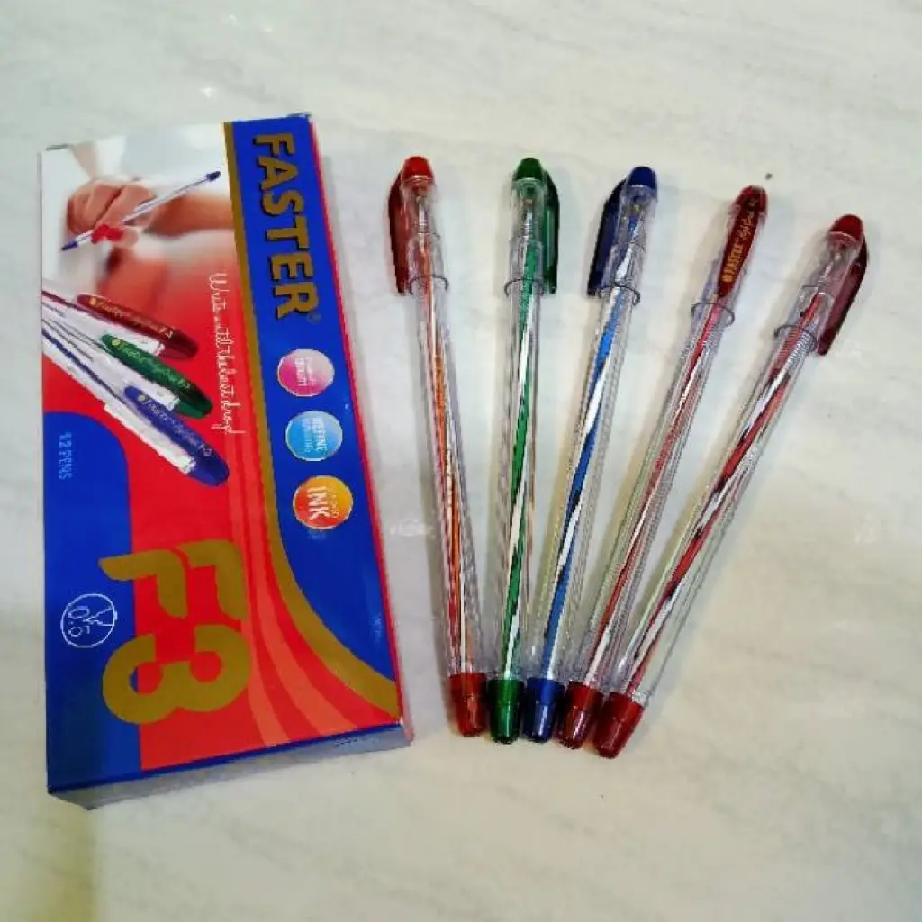  BALLPOINT FASTER BIRU  PACK