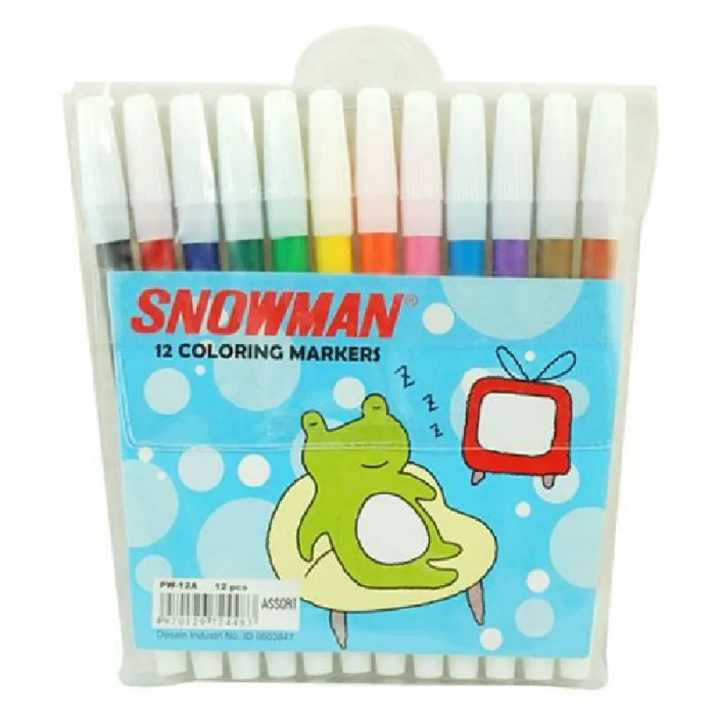 SPIDOL 12 WARNA SNOWMANN