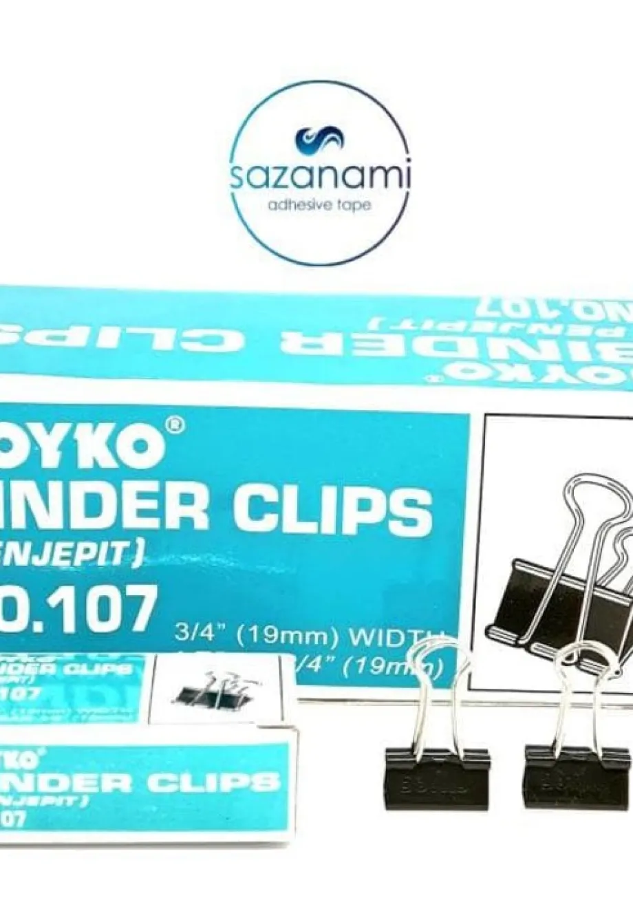 Klip Kertas BINDER CLIP NO. 107 / PACK 1 ~item/2021/9/15/binder_clip_107