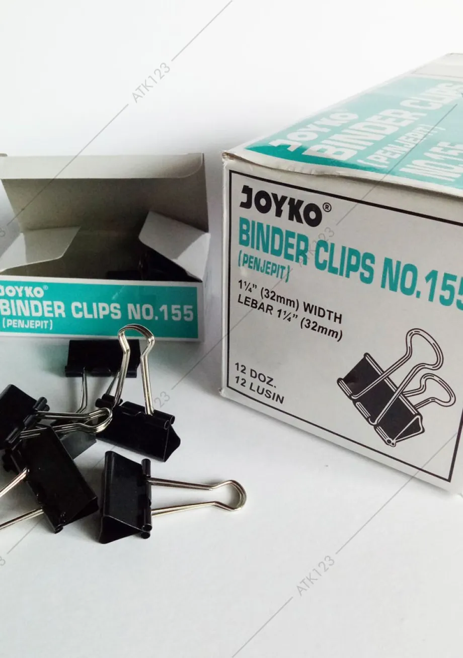 Klip Kertas BINDER CLIP NO. 155 / PACK 1 ~item/2021/9/15/binder_clip_joyko_155