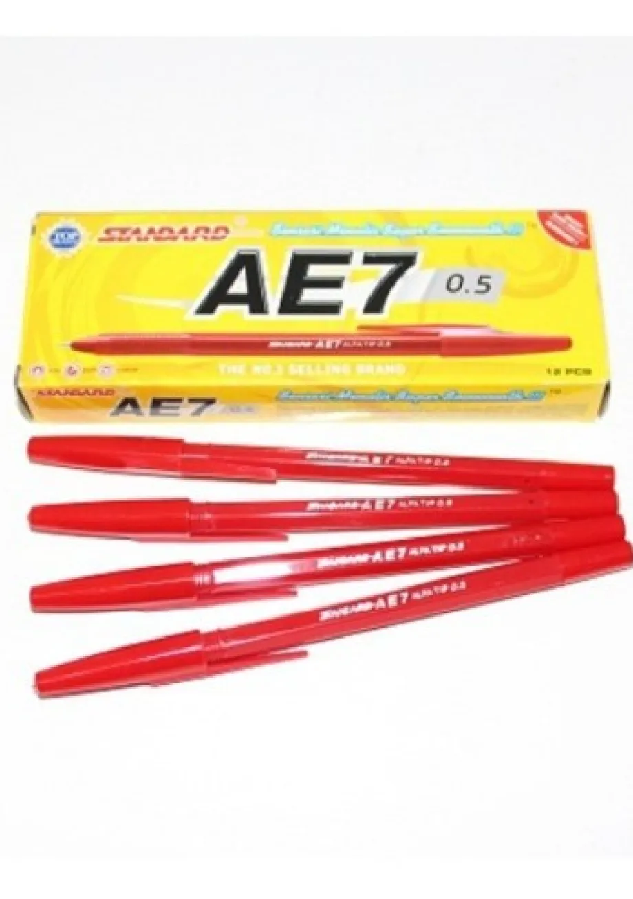 Correction (Tip-Ex) PULPEN STANDARD AE7 (MERAH) / PACK 1 ~item/2021/9/21/pulpen_standard_ae7_merah