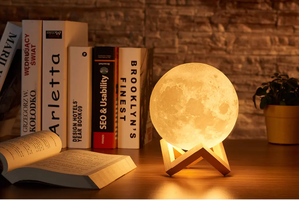 Lampu Tidur bulan 3 Dimensi 
