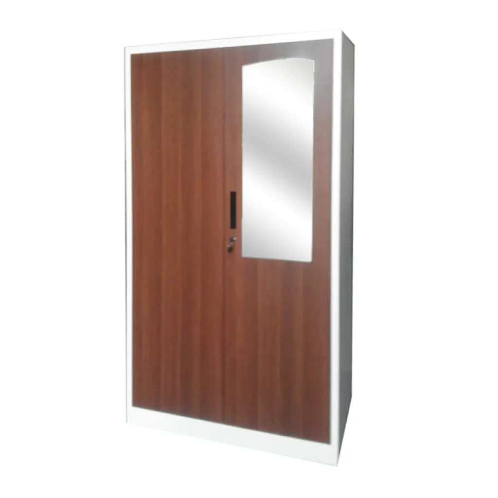Tiger Almari Pintu Ayun BZZY01 WOOD DARK BROWNWHITE Full Height