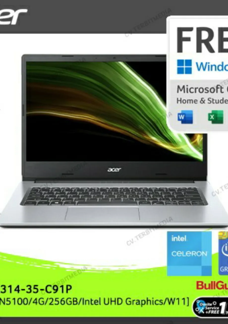 Laptop Consumer ACER A314-35-C91P (14"FHD IPS/N5100/4G/256G/Win11/Silver)NX.A7SSN.00B 1 ~item/2022/3/16/1647394902_picsay