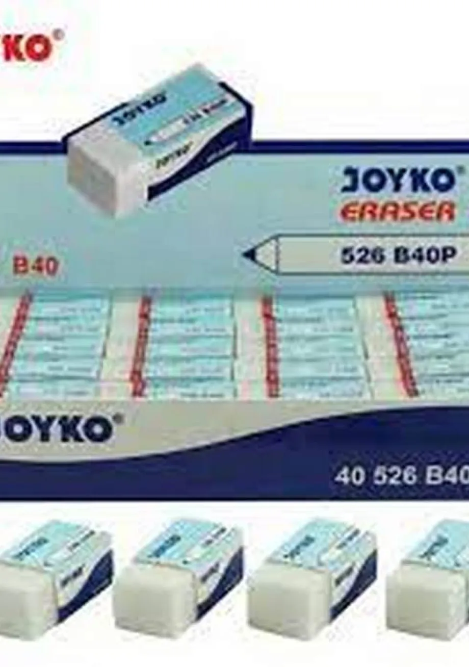 Penghapus Pensil PENGHAPUS / ERASER PENSIL JOYKO 526 B40 PUTIH 1 ~item/2022/4/11/joyko_eraser_526_b40_putih