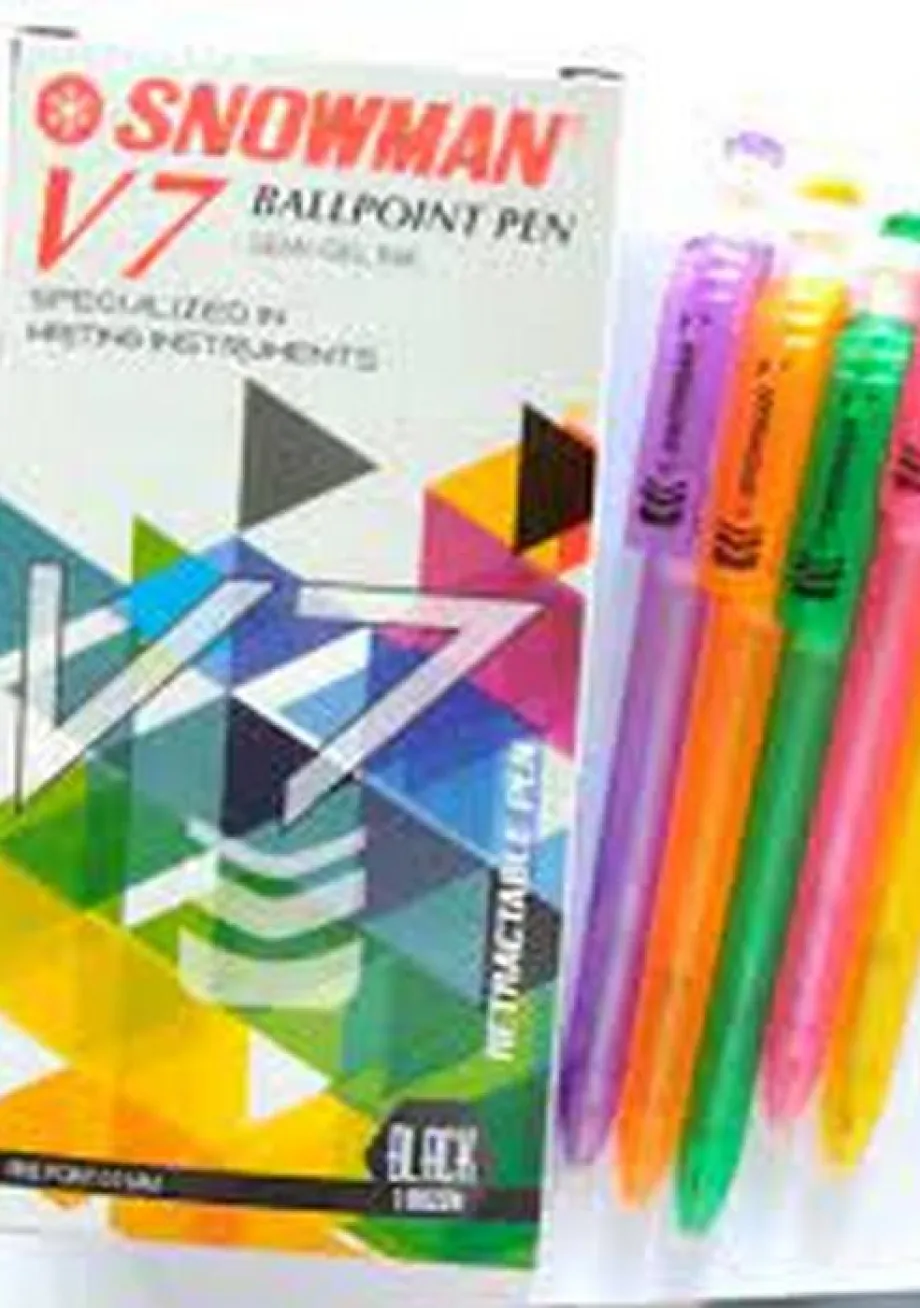 Pulpen BOLPOIN / PULPEN SNOWMAN V7 1 ~item/2022/4/11/snowman_v7