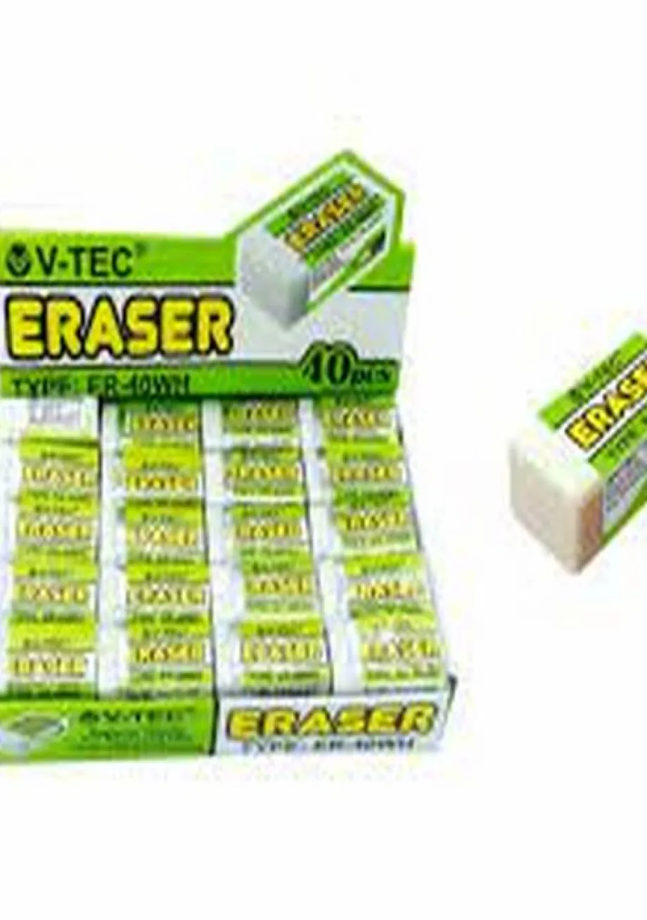 Penghapus Pensil PENGHAPUS / ERASER VTEC ER - 40 WHITE 1 ~item/2022/4/11/vtec_eraser_er_40_wh_white