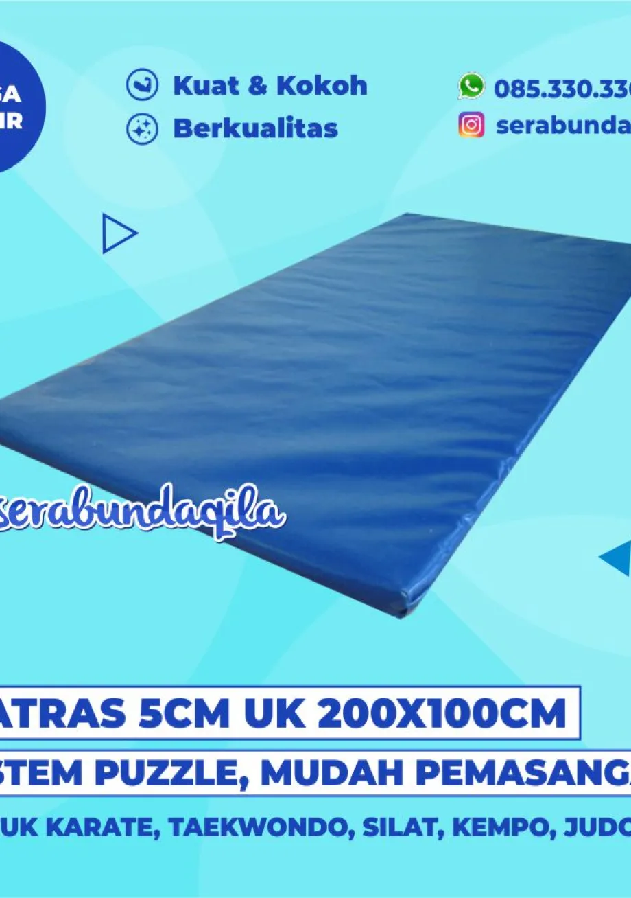 Pelindung Bela Diri Matras Tatami Judo Gulat Aikido Yongmoodo Tebal 5cm 1 ~item/2022/4/8/matras_5cm_200x100cm_sera