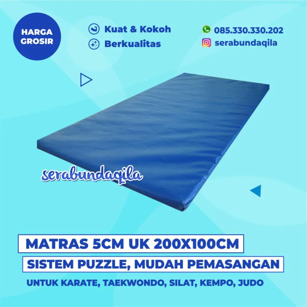 Matras Tatami Judo Gulat Aikido Yongmoodo Tebal 5cm