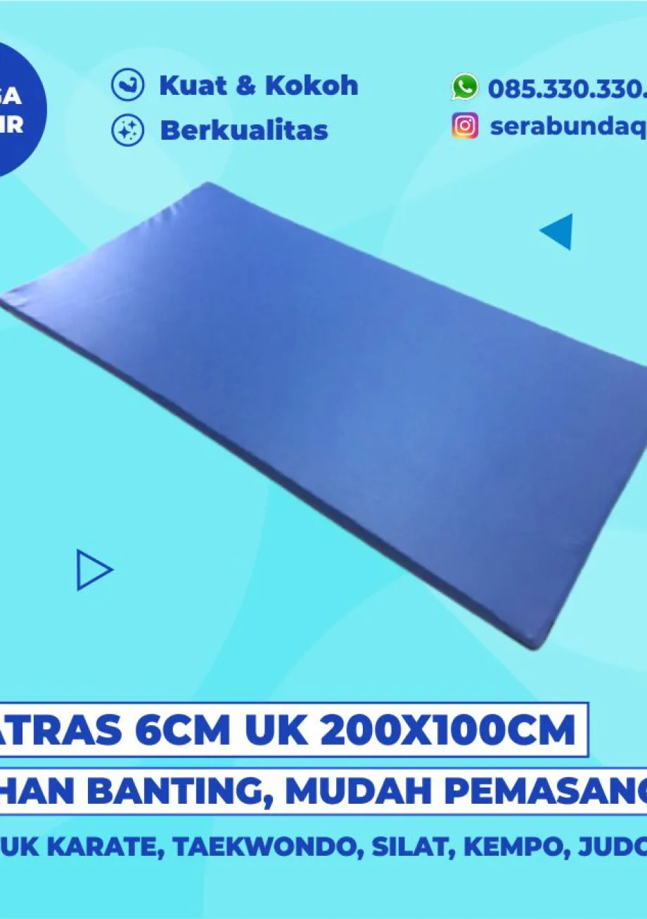 Pelindung Bela Diri Matras Tatami Judo Gulat Aikido Yongmoodo Tebal 6cm 1 ~item/2022/4/8/matras_6cm_200x100cm_sera