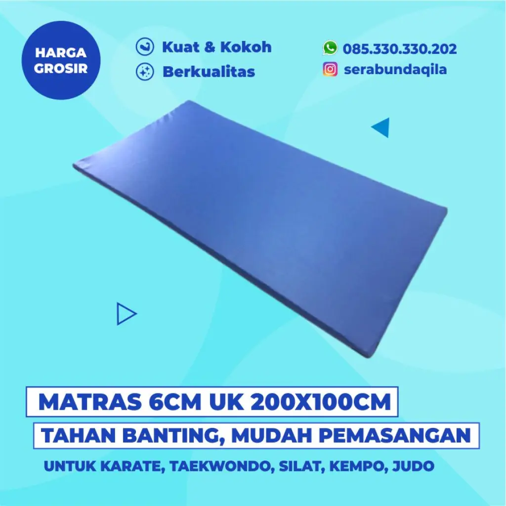Matras Tatami Judo Gulat Aikido Yongmoodo Tebal 6cm