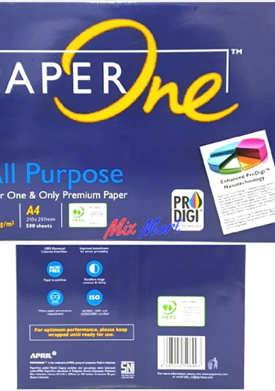 Kertas HVS PAPERONE Kertas A4 80gr All Purpose 1 Ream 2 ~item/2022/5/27/hvs_a4_80_mgs_paper_one